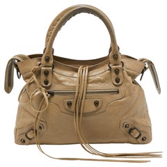 Balenciaga Beige Leather RH Classic Town Bag