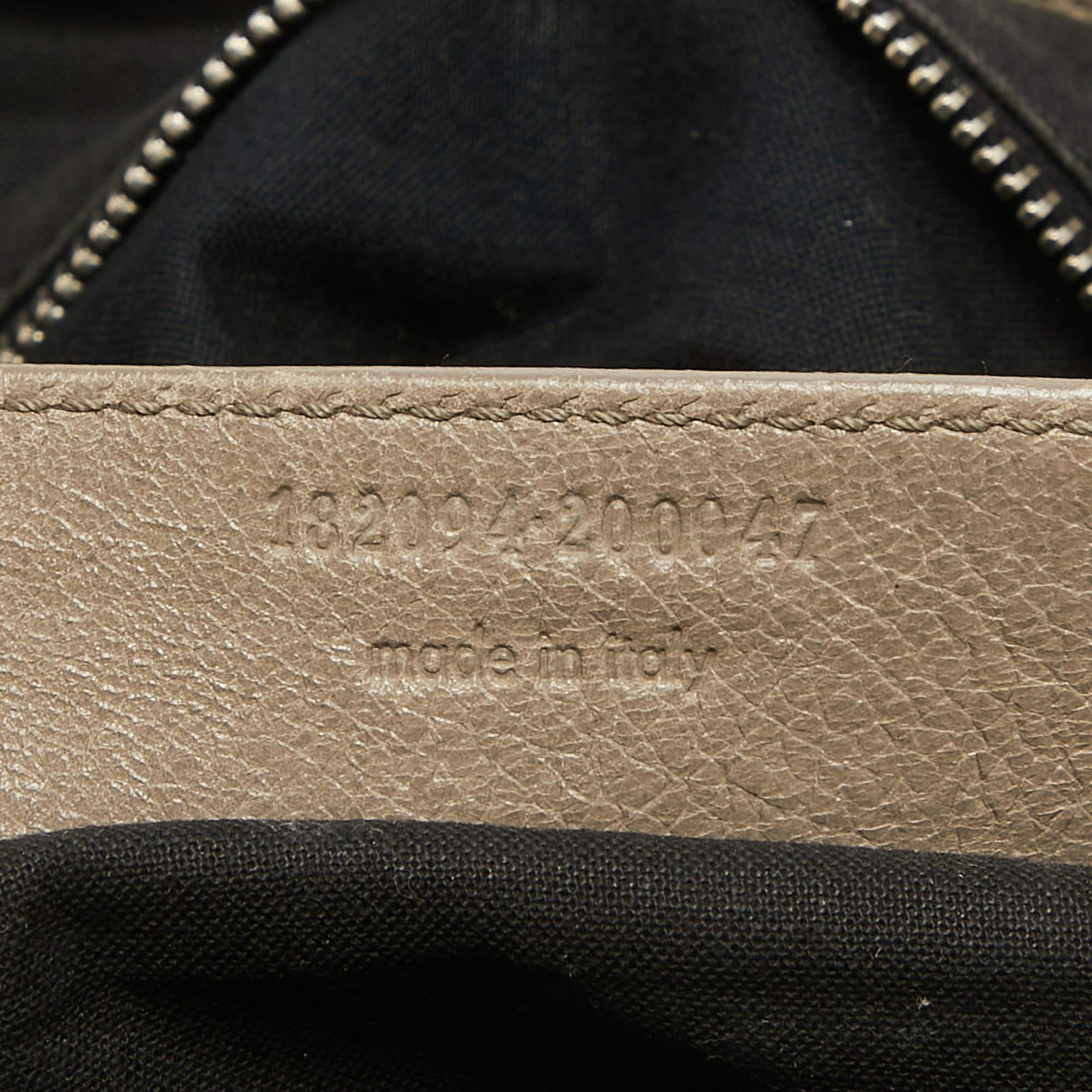 Balenciaga Beige Leather Studded Sac Clous Motorcycle Bag For Sale 3