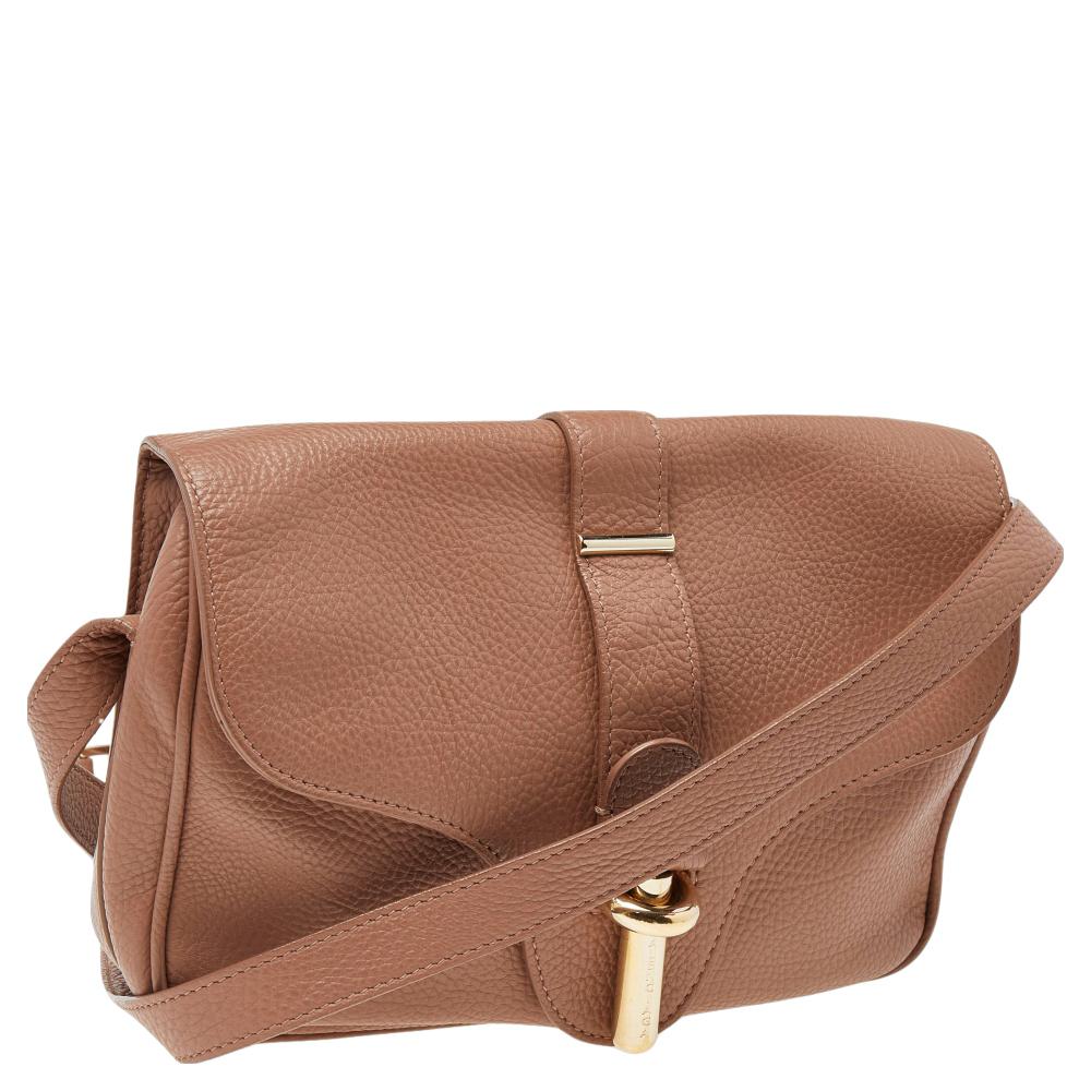 Women's Balenciaga Beige Leather Tube S Flap Crossbody Bag