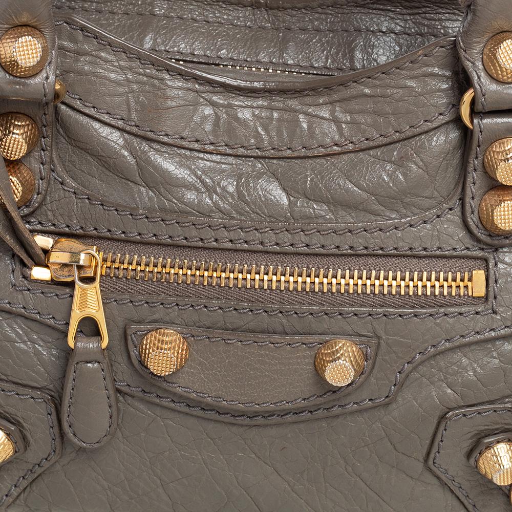 Balenciaga Beige Liege Leather Mini RH City Bag In Fair Condition In Dubai, Al Qouz 2