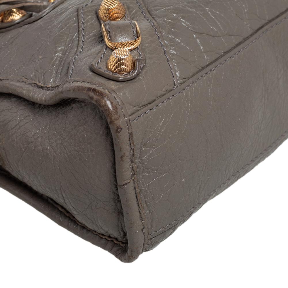 Women's Balenciaga Beige Liege Leather Mini RH City Bag