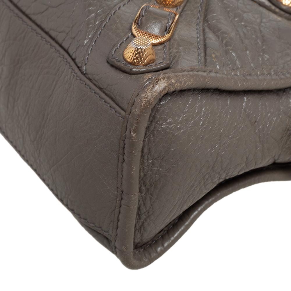 Balenciaga Beige Liege Leather Mini RH City Bag 1
