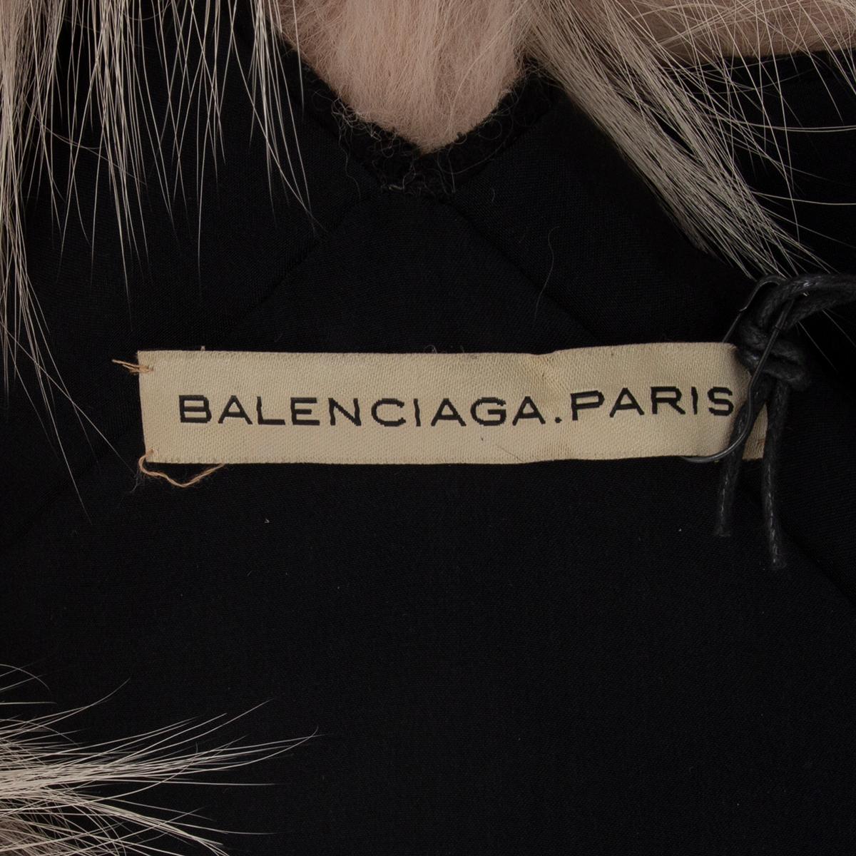 balenciaga cropped faux fur jacket