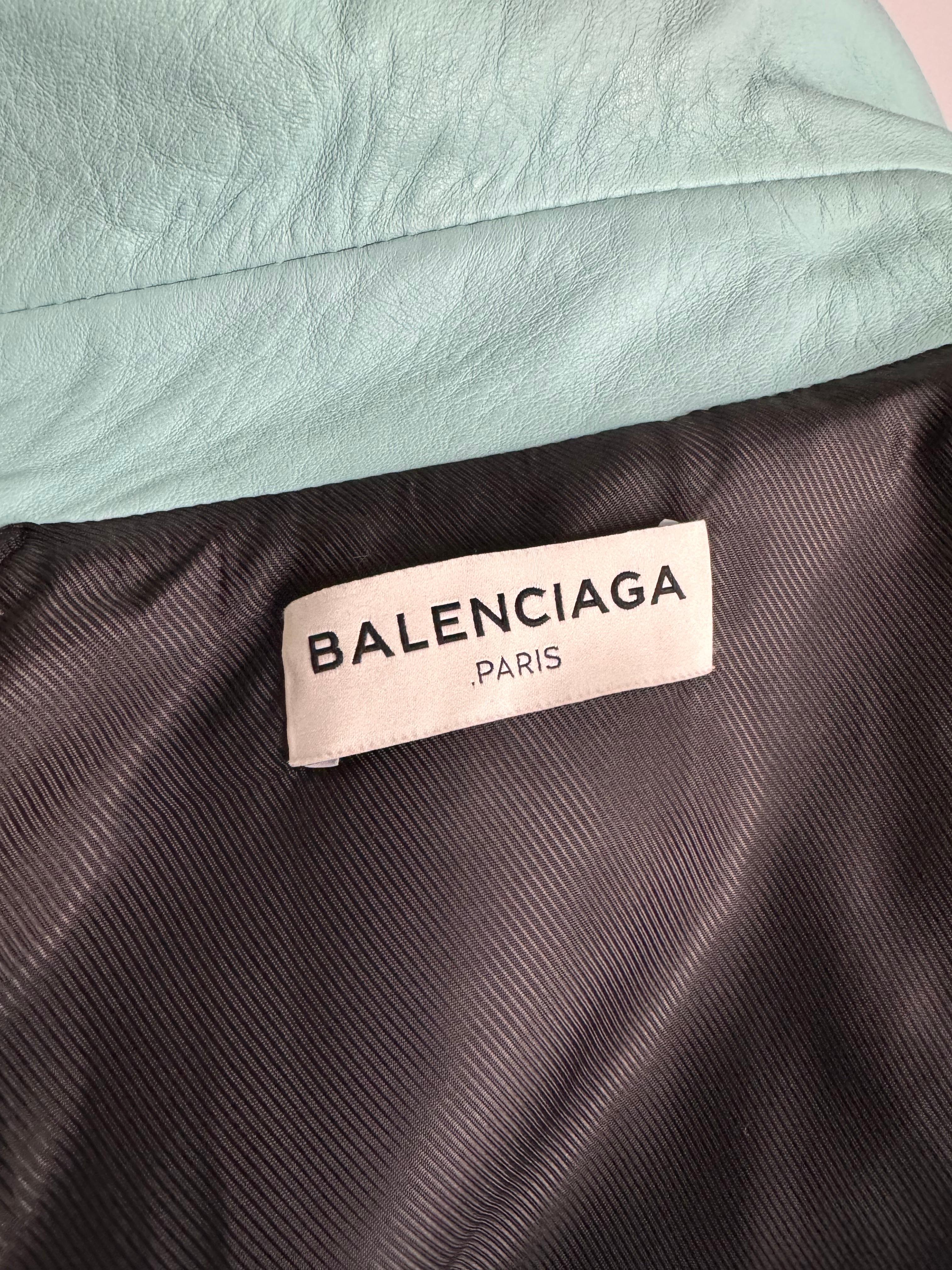 Balenciaga Biker Leather Jacket  For Sale 1