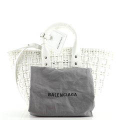 Balenciaga Bistro Panier Bag Woven Faux Leather XS