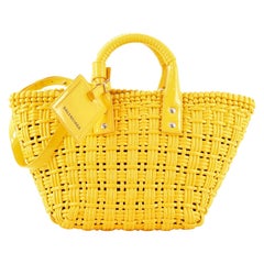 Balenciaga Bistro Panier Bag Woven Faux Leather XS