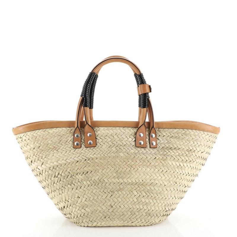 balenciaga straw bag