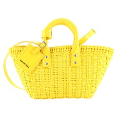 Balenciaga Bistrot Panier Bag Woven Faux Leather XS