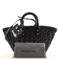 Balenciaga Bistrot Panier Bag Woven Leather XS