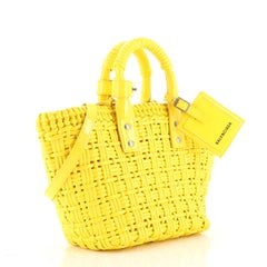 Balenciaga Bistrot Panier Bag Woven Leather XS
