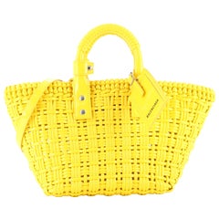 Balenciaga Bistrot Panier Bag Woven Leather XS