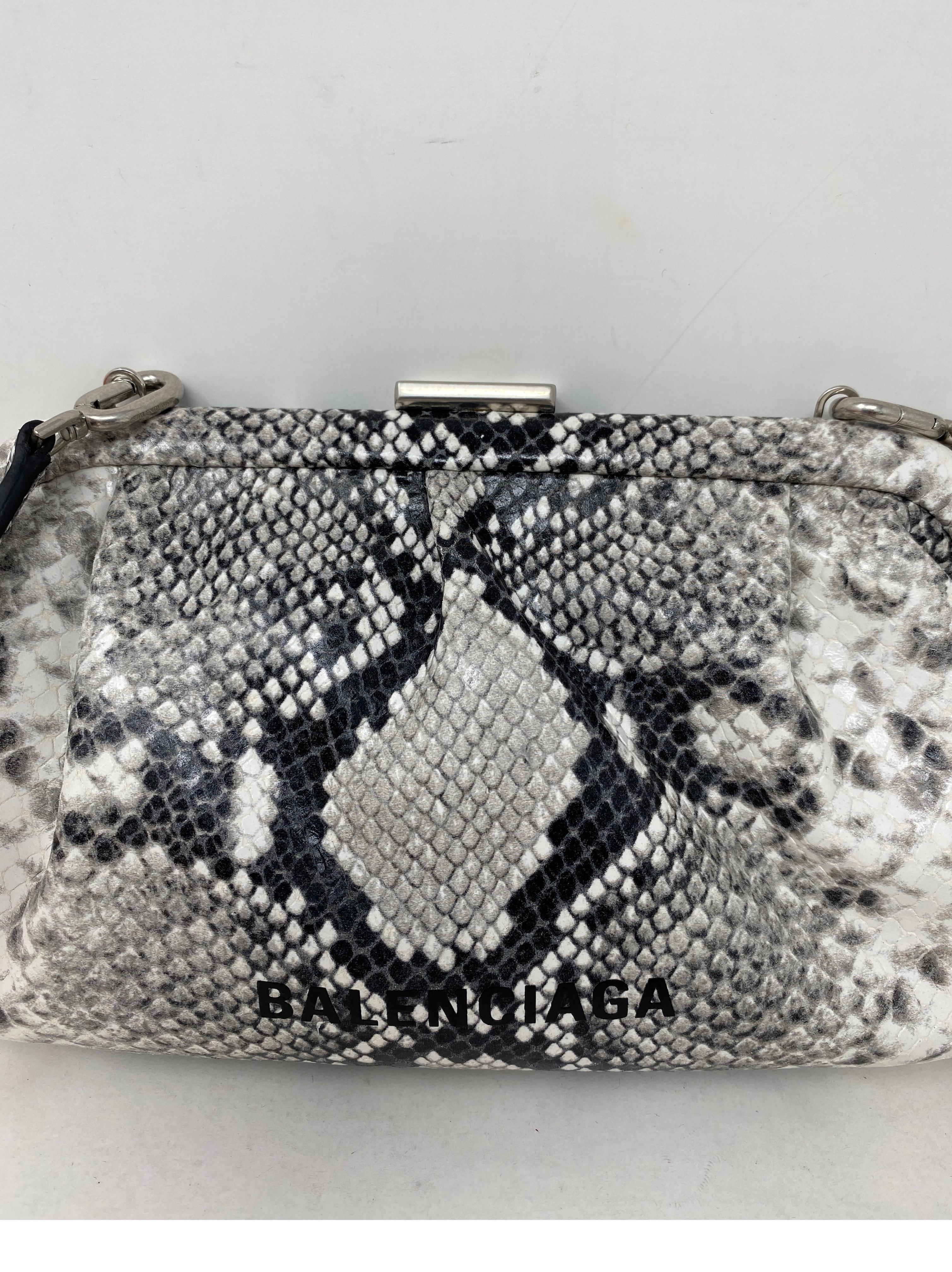 black and white balenciaga crossbody bag