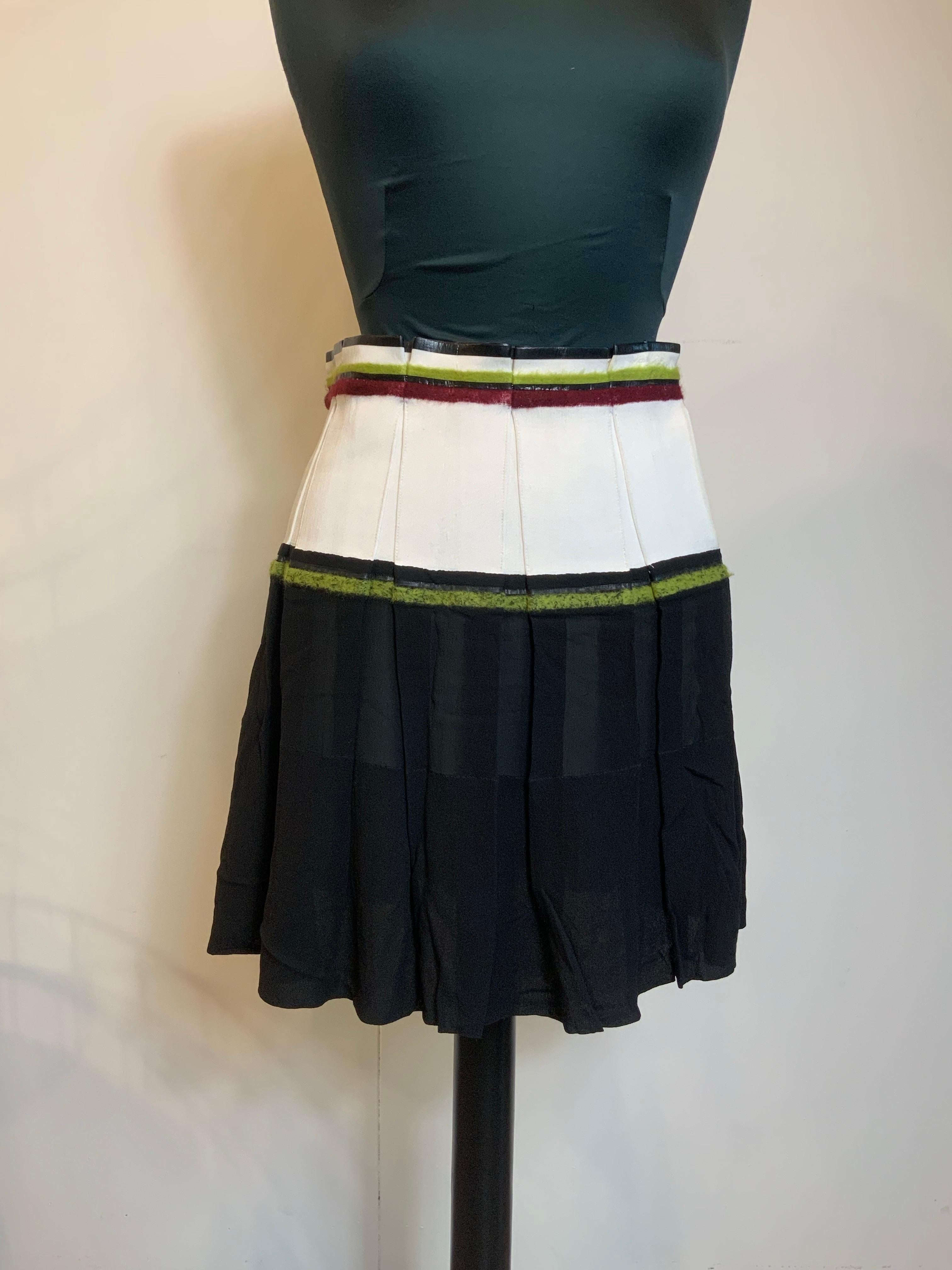 Black Balenciaga black and white mini Skirt For Sale
