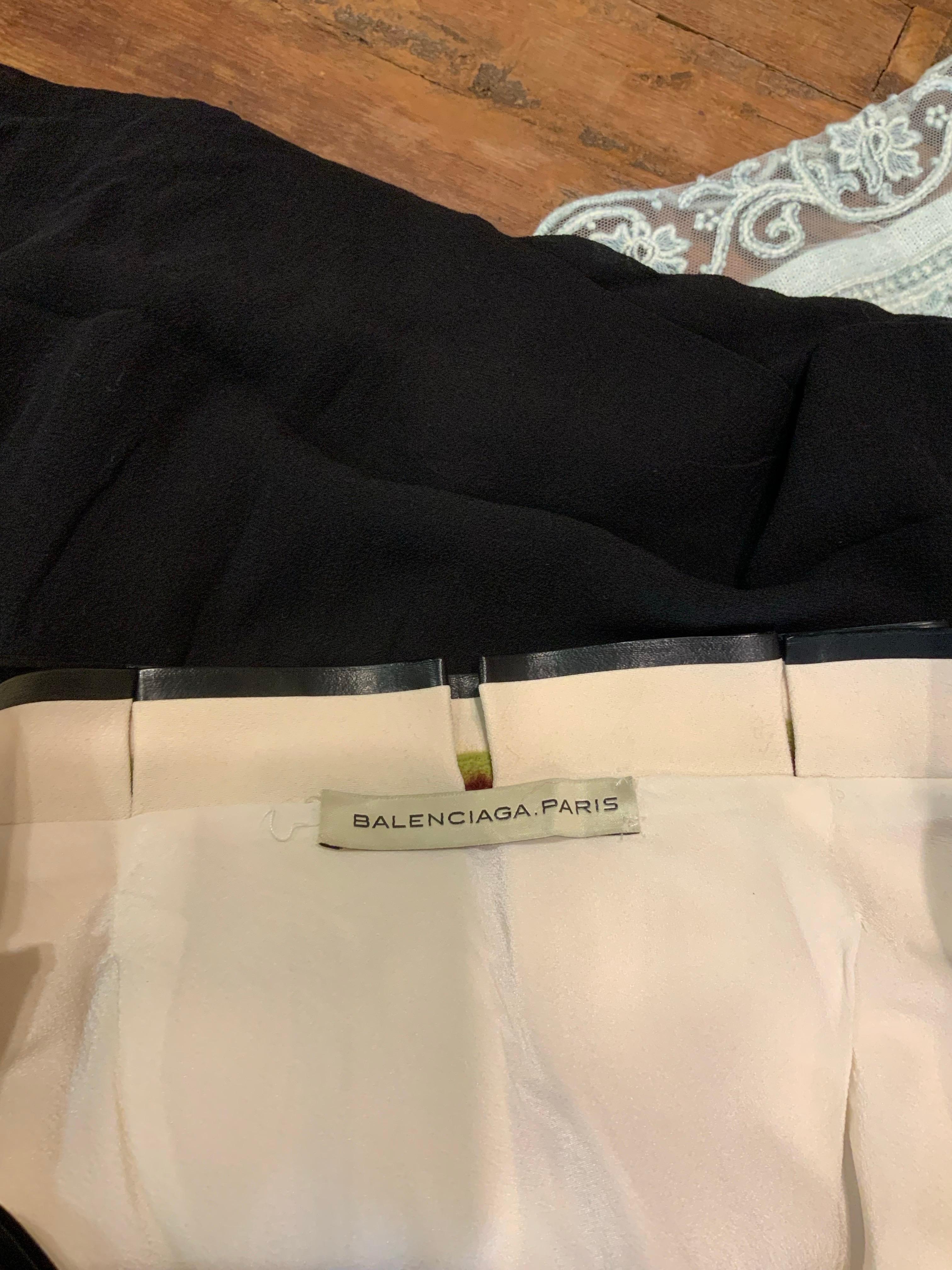 Balenciaga black and white mini Skirt In Excellent Condition For Sale In Carnate, IT