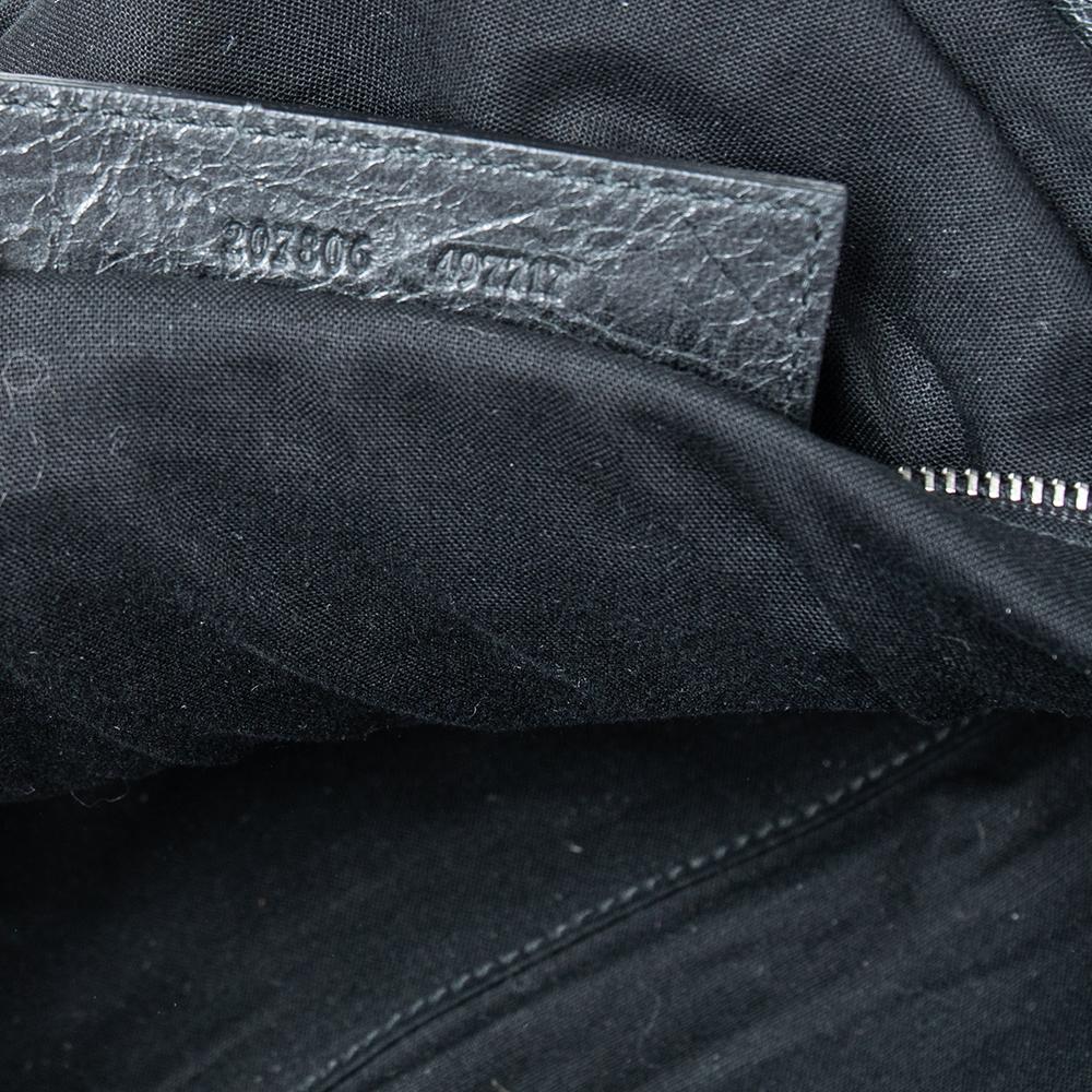 Balenciaga Black Anthracite Leather Giant Hardware Midday Bag 3