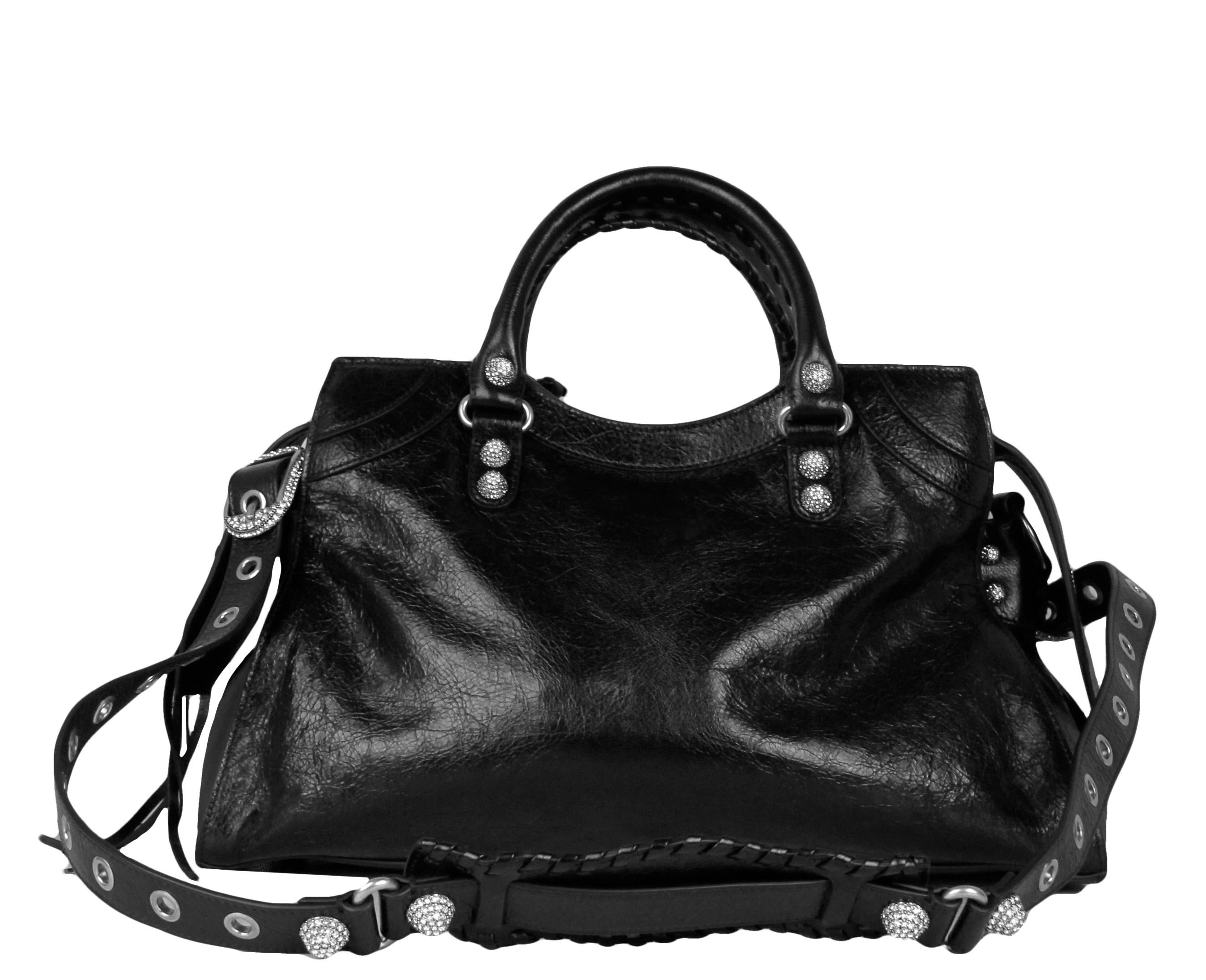 neo cagole city lambskin leather tote bag