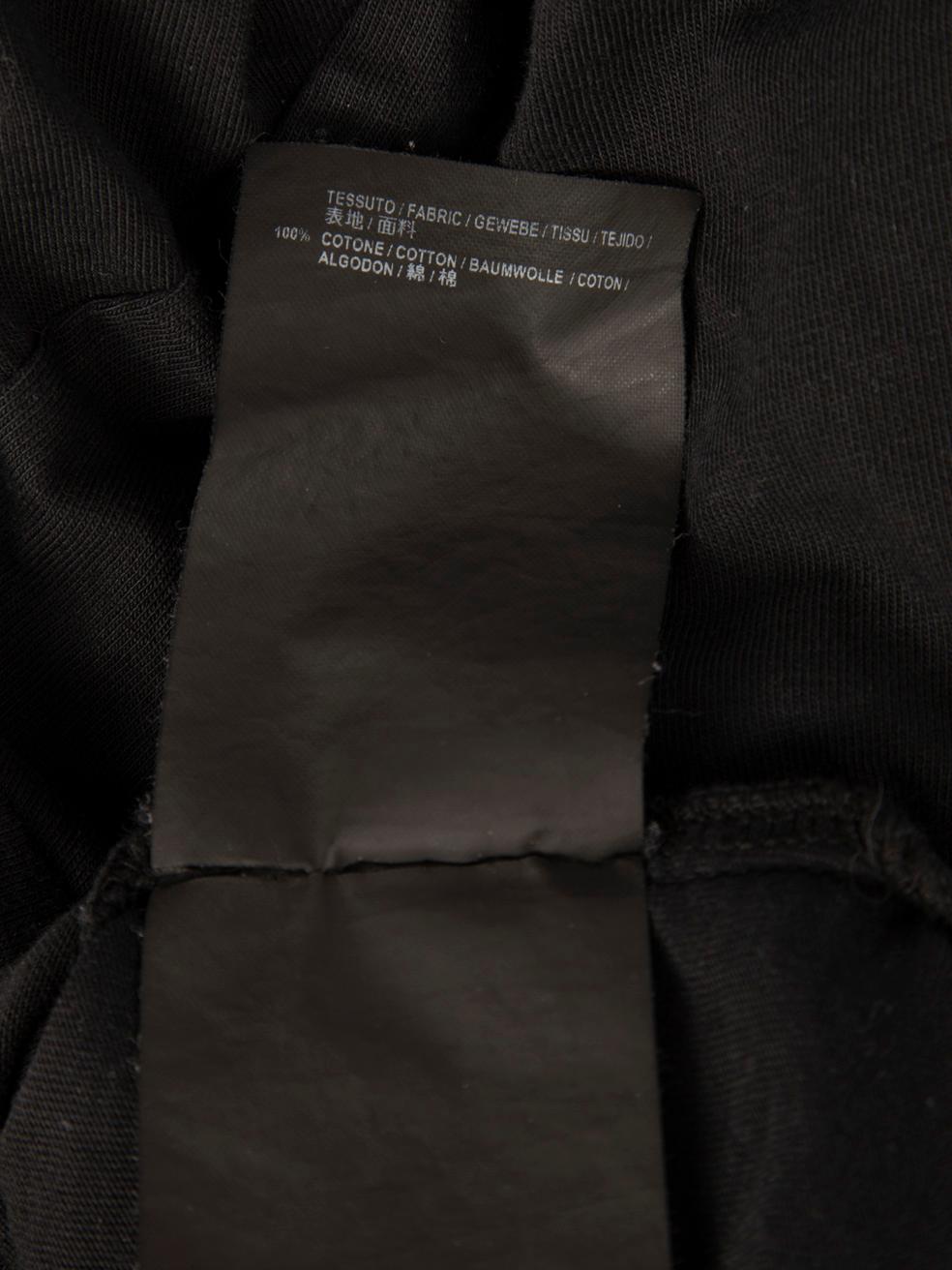 Balenciaga Black Back Logo Print T-Shirt Size S 4