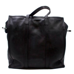 Balenciaga Black Bazar Leather Shopper Tote
