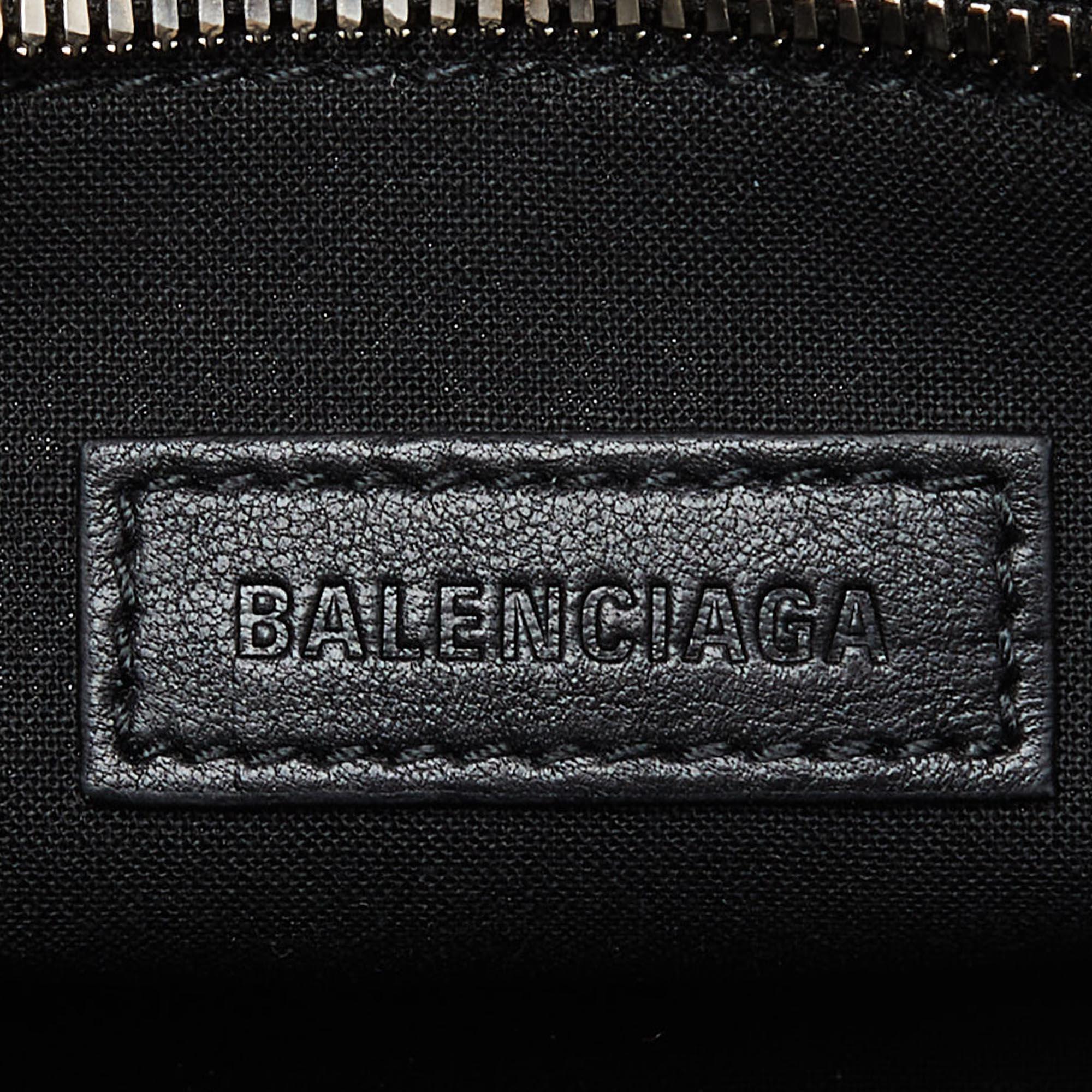 Balenciaga Black BB Monogram Canvas XS Neo Cagole Bag For Sale 7