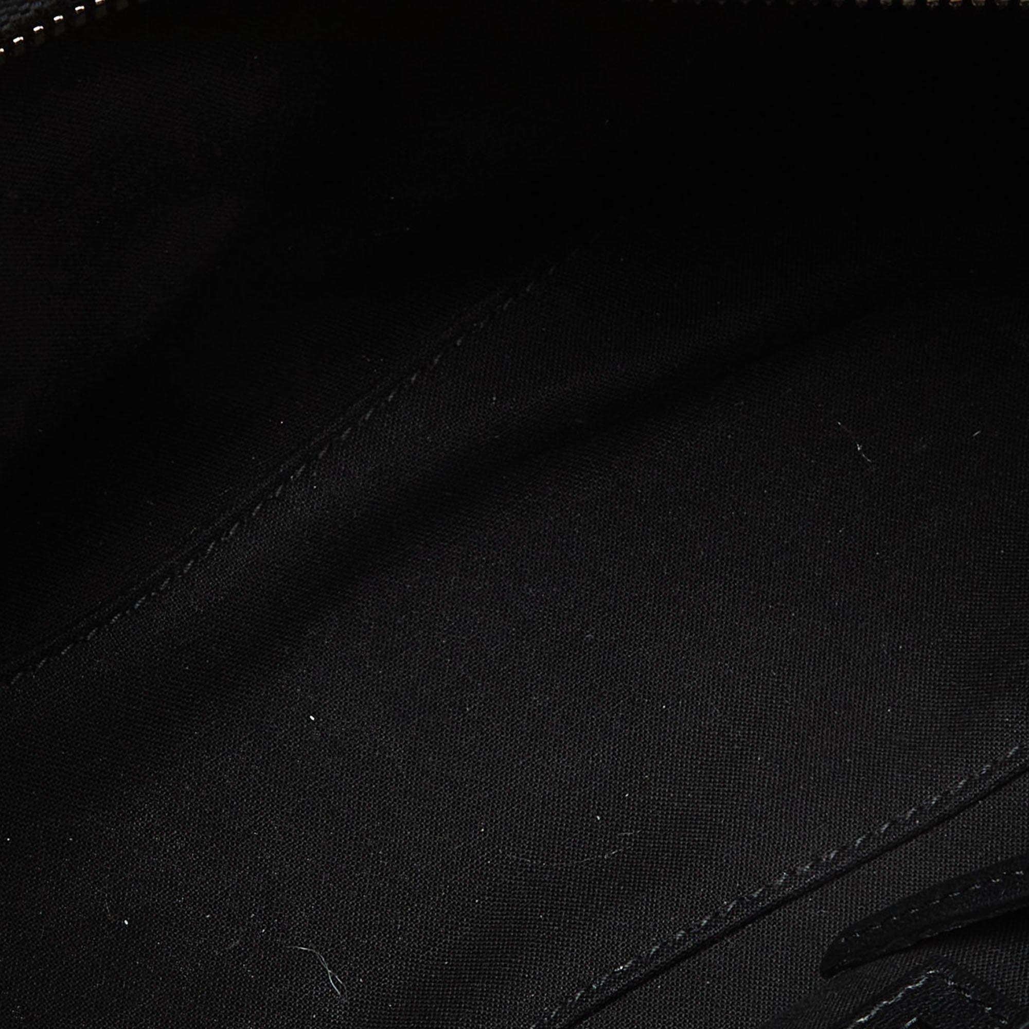 Balenciaga Schwarz BB Monogramm Canvas XS Neo Cagole Tasche aus Segeltuch im Angebot 1