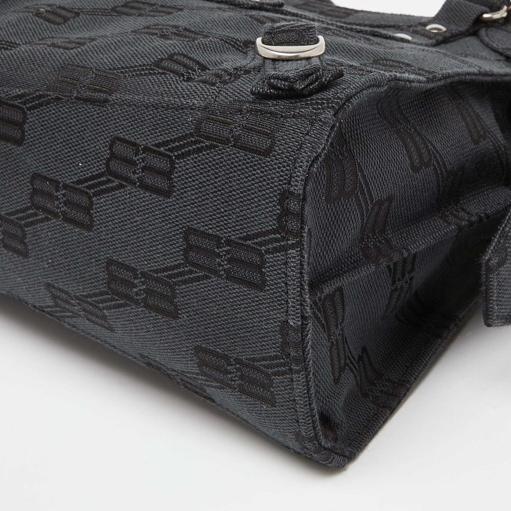 Balenciaga Black BB Monogram Canvas XS Neo Cagole Bag 3