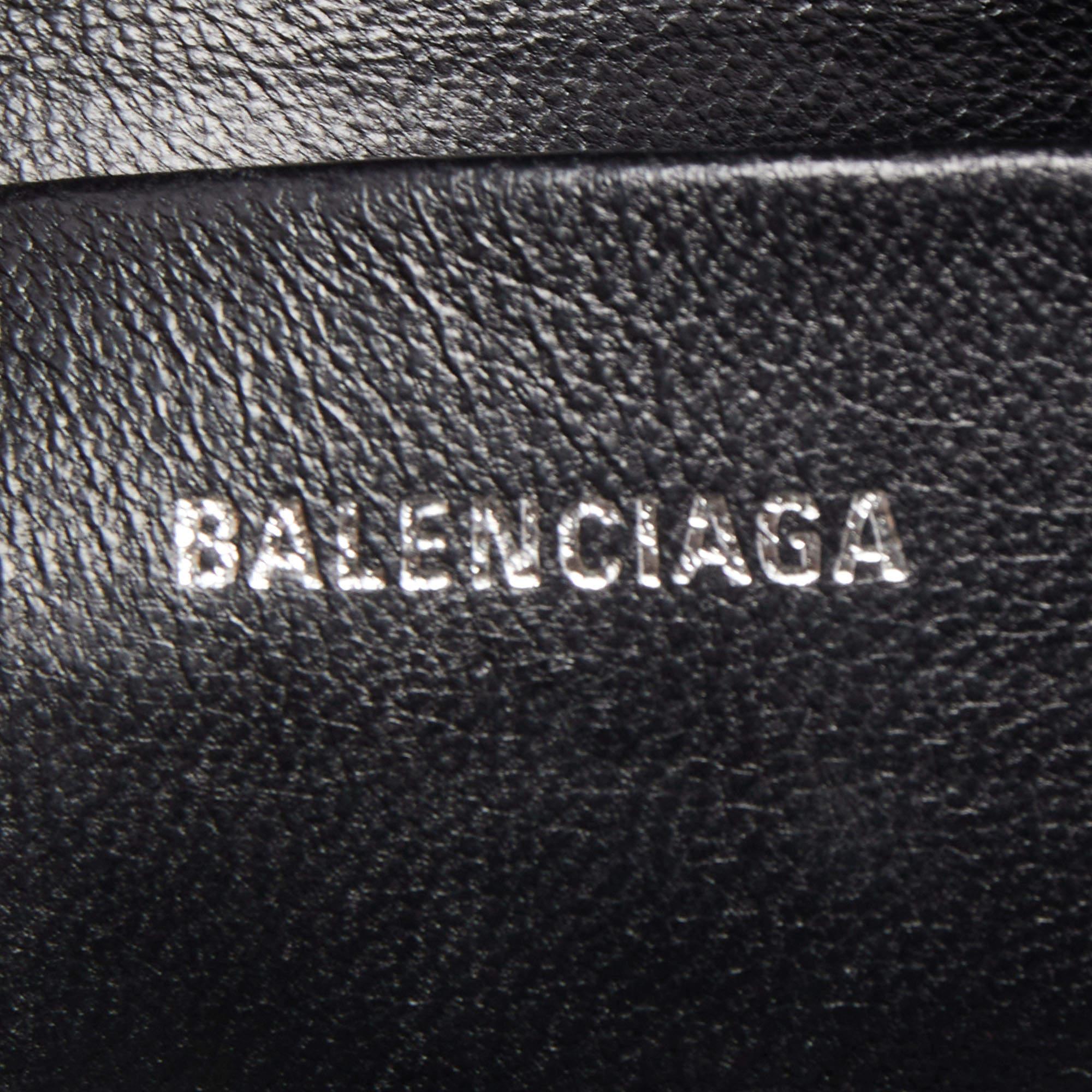 Balenciaga Black BB Monogram Coated Canvas Everyday Pouch 2
