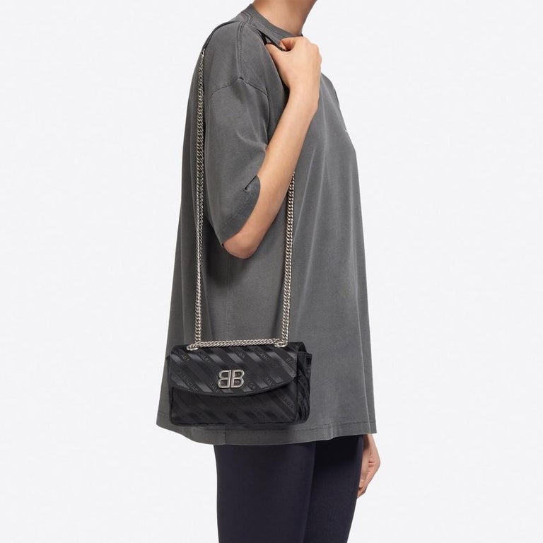 Balenciaga Black BB Round Small Shoulder Bag - New Season at 1stDibs ...