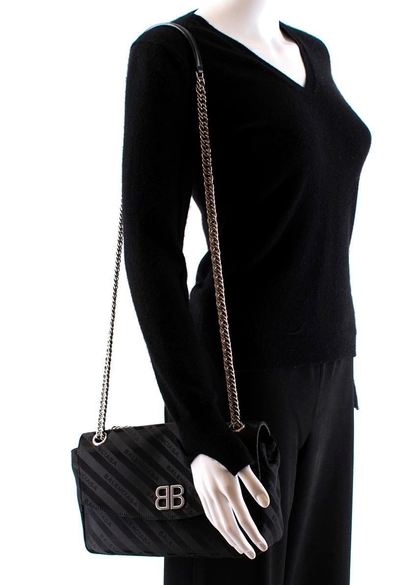 Balenciaga Black BB Round Small Shoulder Bag - New Season 1