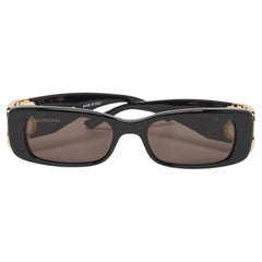 Balenciaga Black BB0096S BB Rectangular Sunglasses
