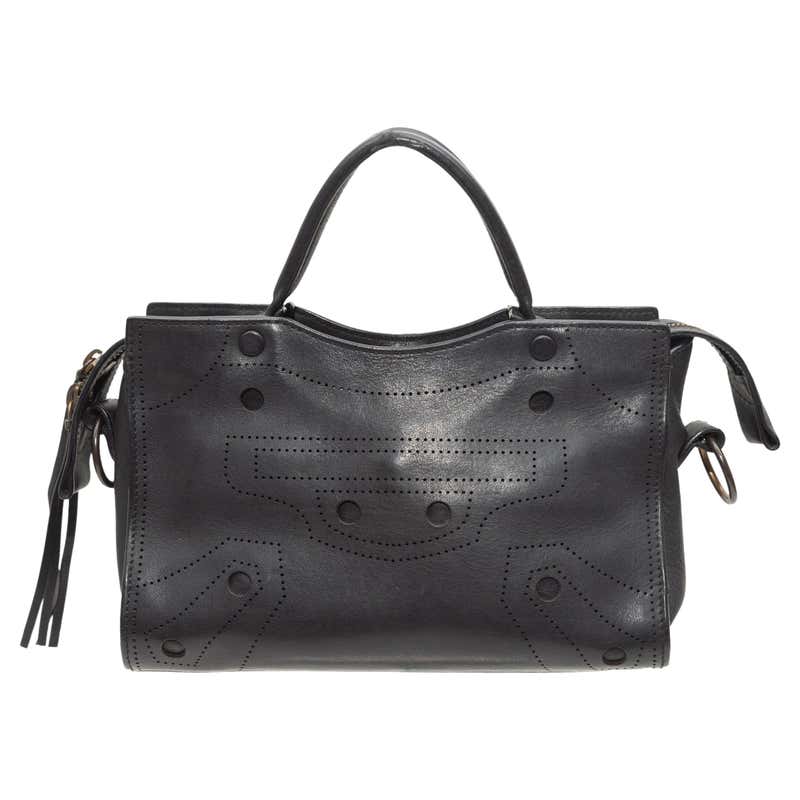 Balenciaga Giant The City 2way 867236 Black Leather Shoulder Bag For ...