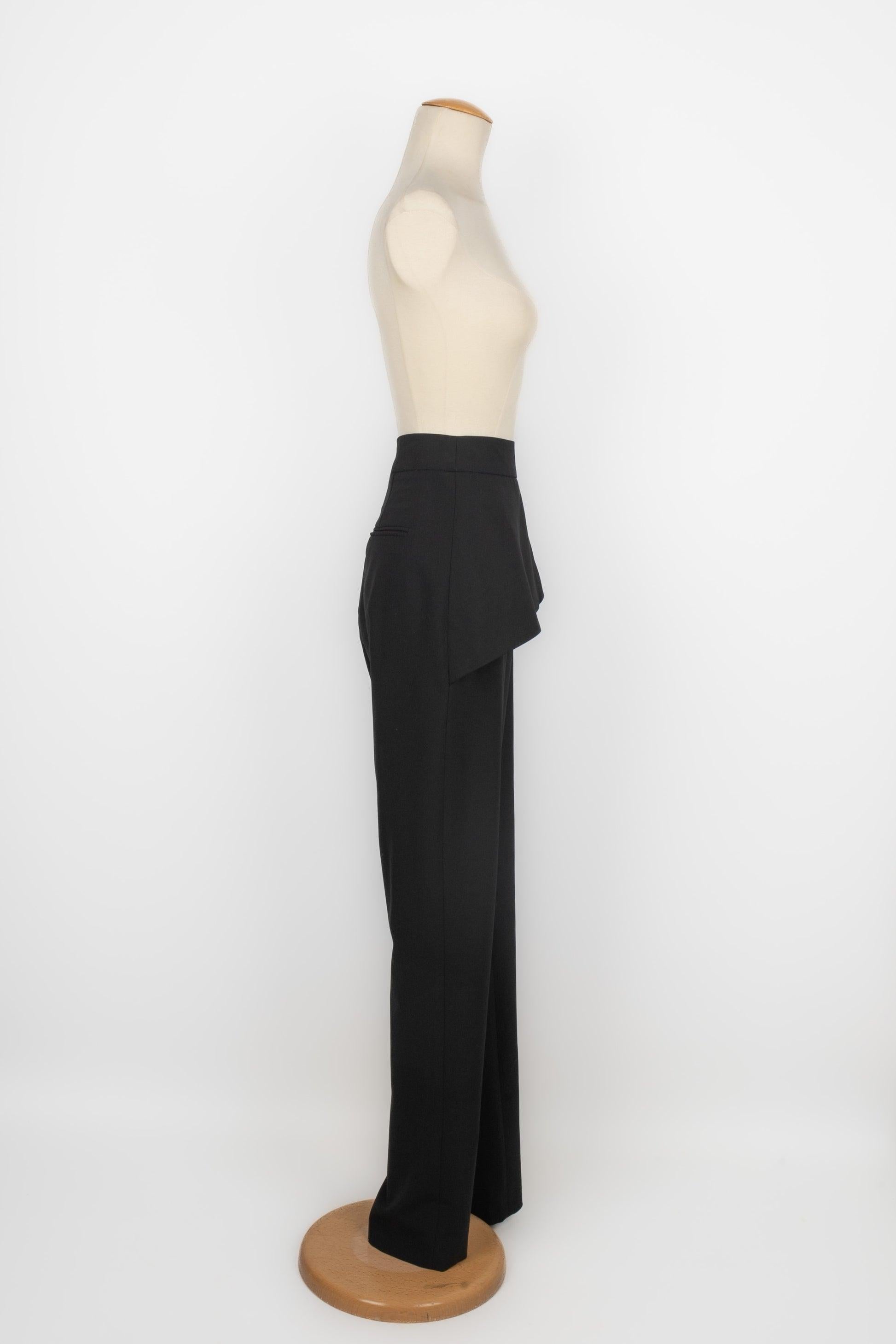 Balenciaga - Pantalon en laine mélangée - Noir Pour femmes en vente