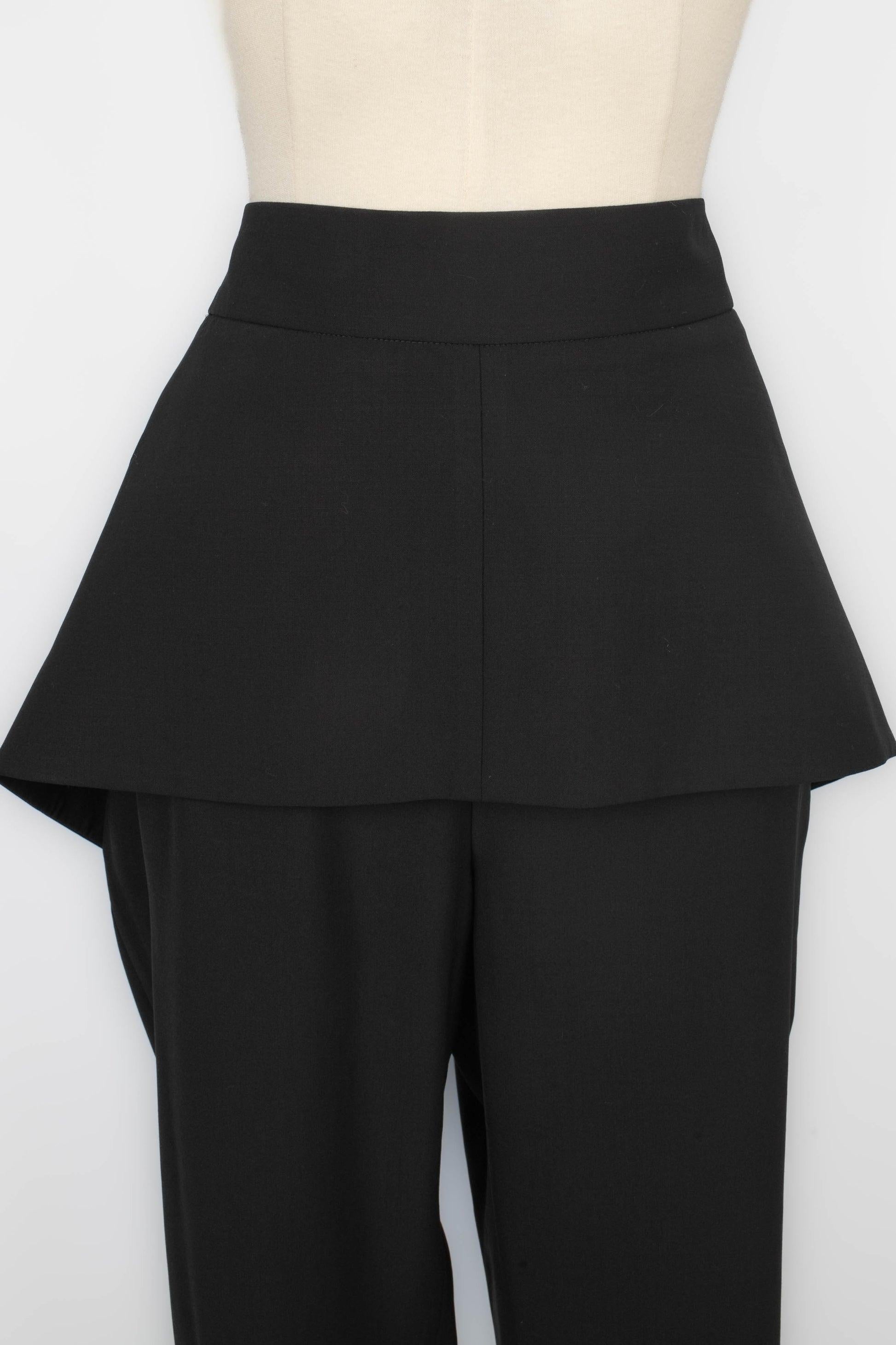Balenciaga - Pantalon en laine mélangée - Noir en vente 1