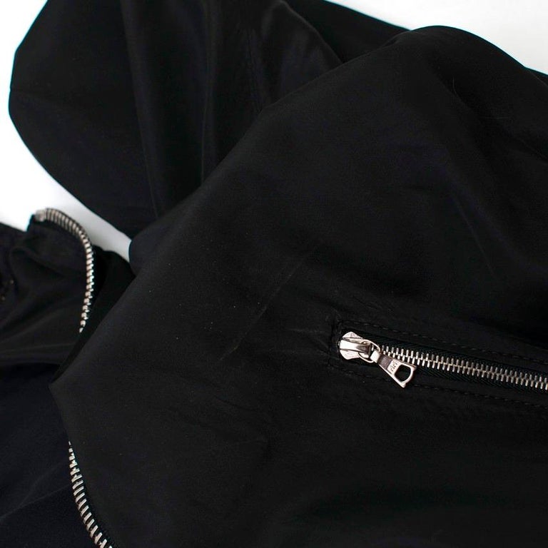 Balenciaga Black Bomber Jacket US 6 For Sale at 1stdibs