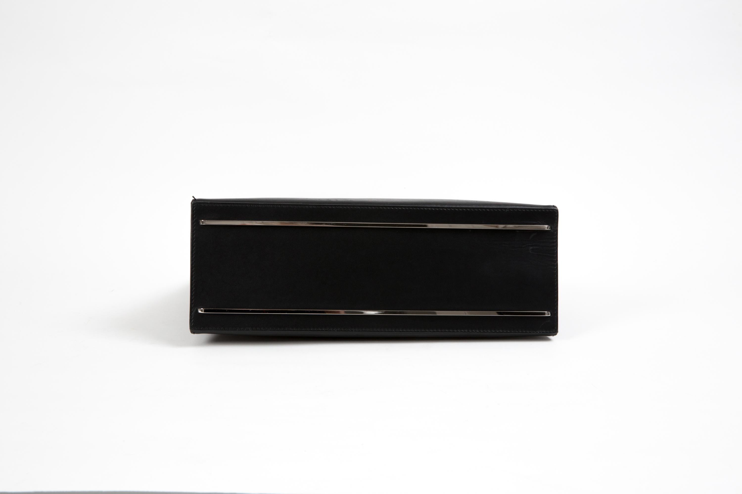 Women's Balenciaga Black Calfskin Handbag Le Dix For Sale