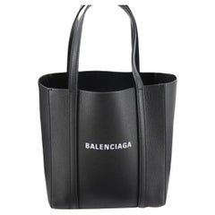 Balenciaga Black Calfskin Leather Everyday Small Tote Bag