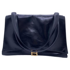 Borsa a tracolla double-face "Crush On You" di Balenciaga in pelle di vitello nera, misura media