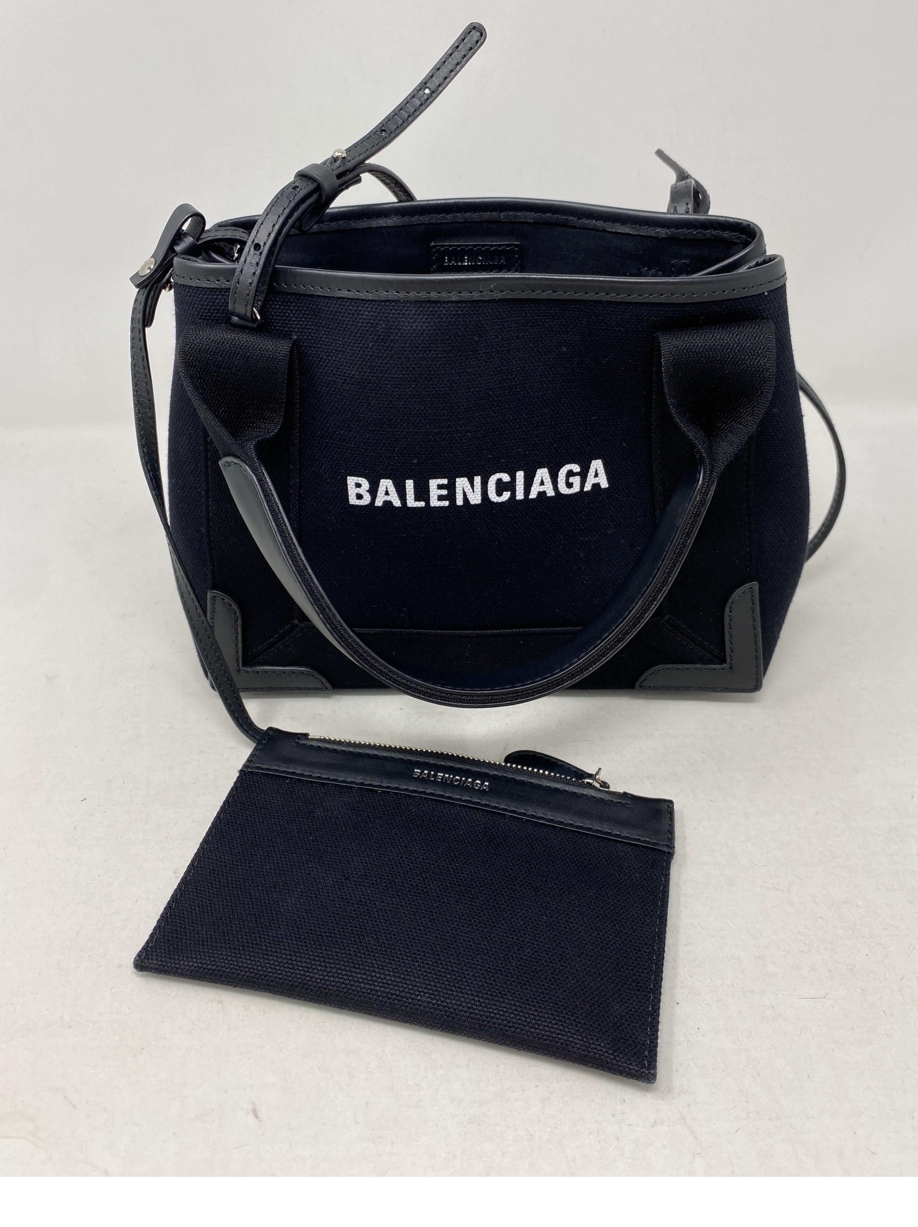 Balenciaga Black Canvas Cotton Bag  6