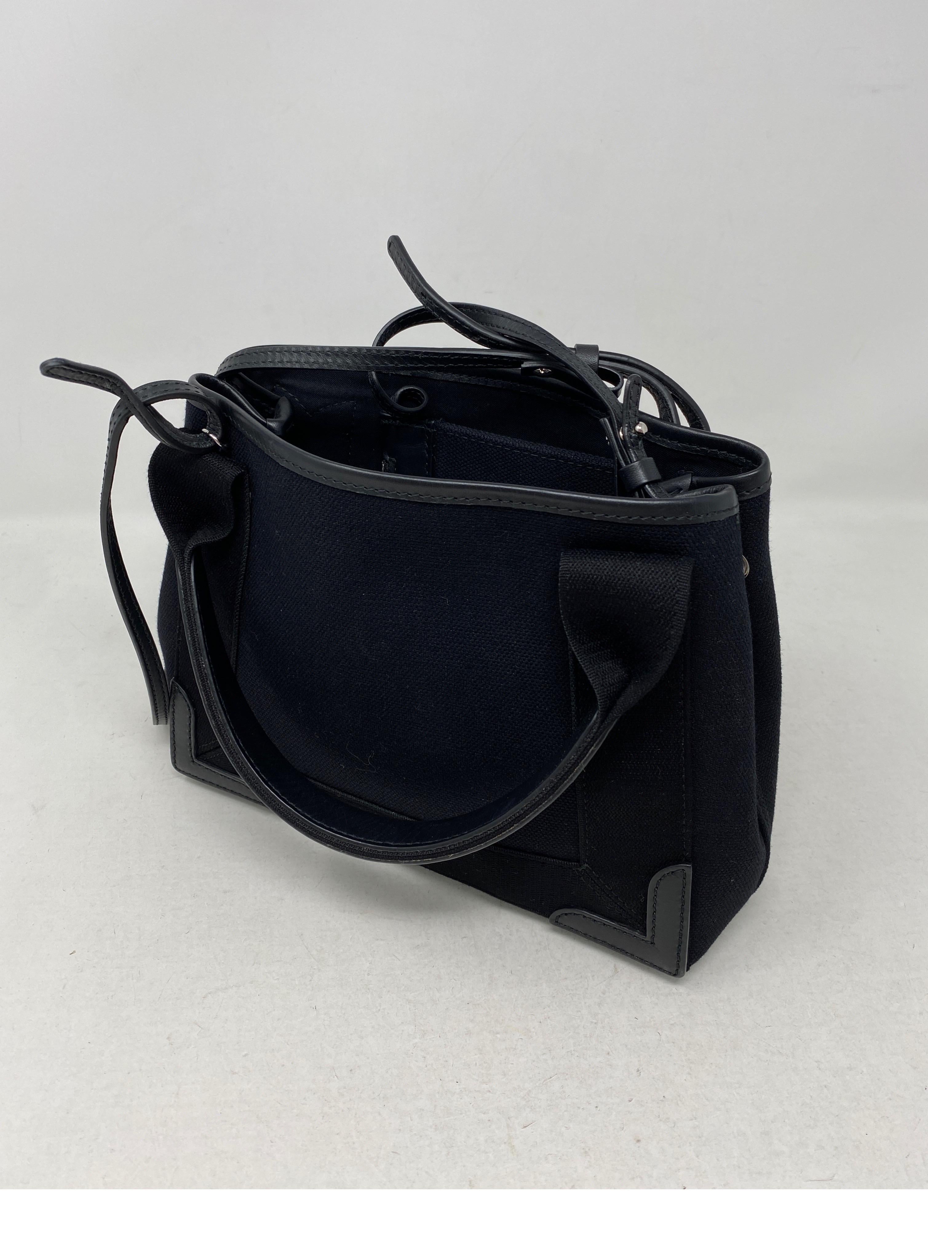 Balenciaga Black Canvas Cotton Bag  1