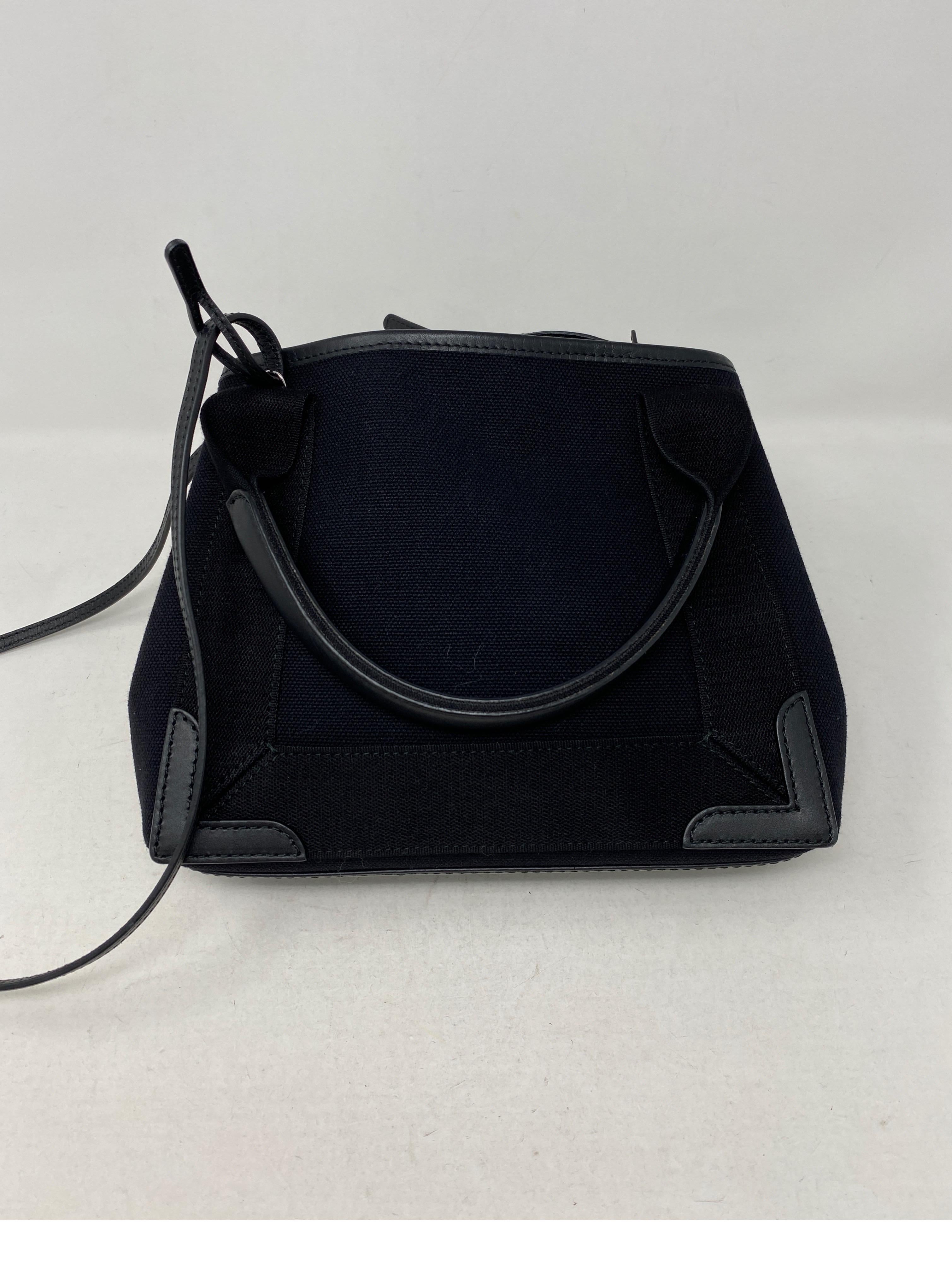 Balenciaga Black Canvas Cotton Bag  2