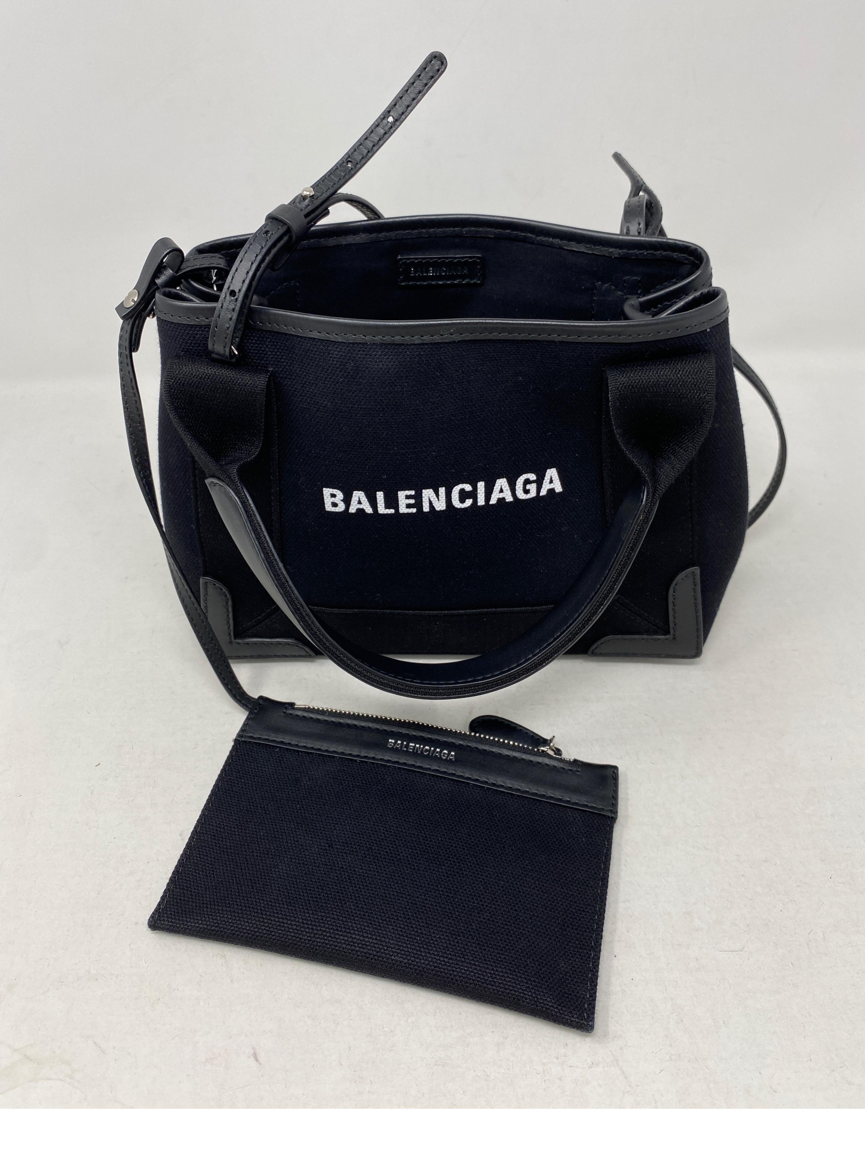 Balenciaga Black Canvas Cotton Bag  5