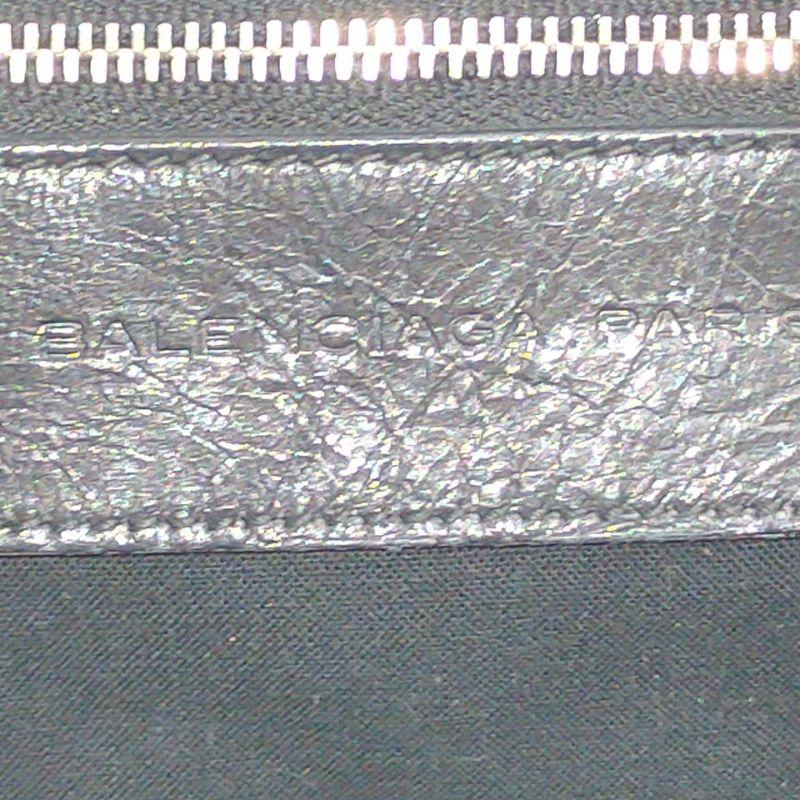 Balenciaga Black Chevre Leather Quilted Matelasse MM Satchel 863025 6
