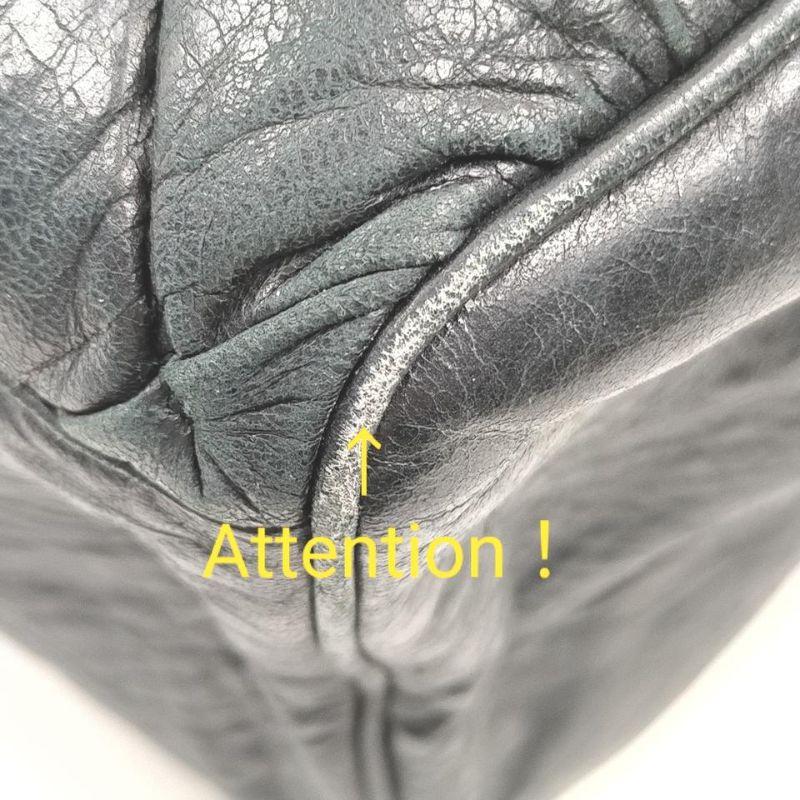 Balenciaga Black Chevre Leather Quilted Matelasse MM Satchel 863025 4