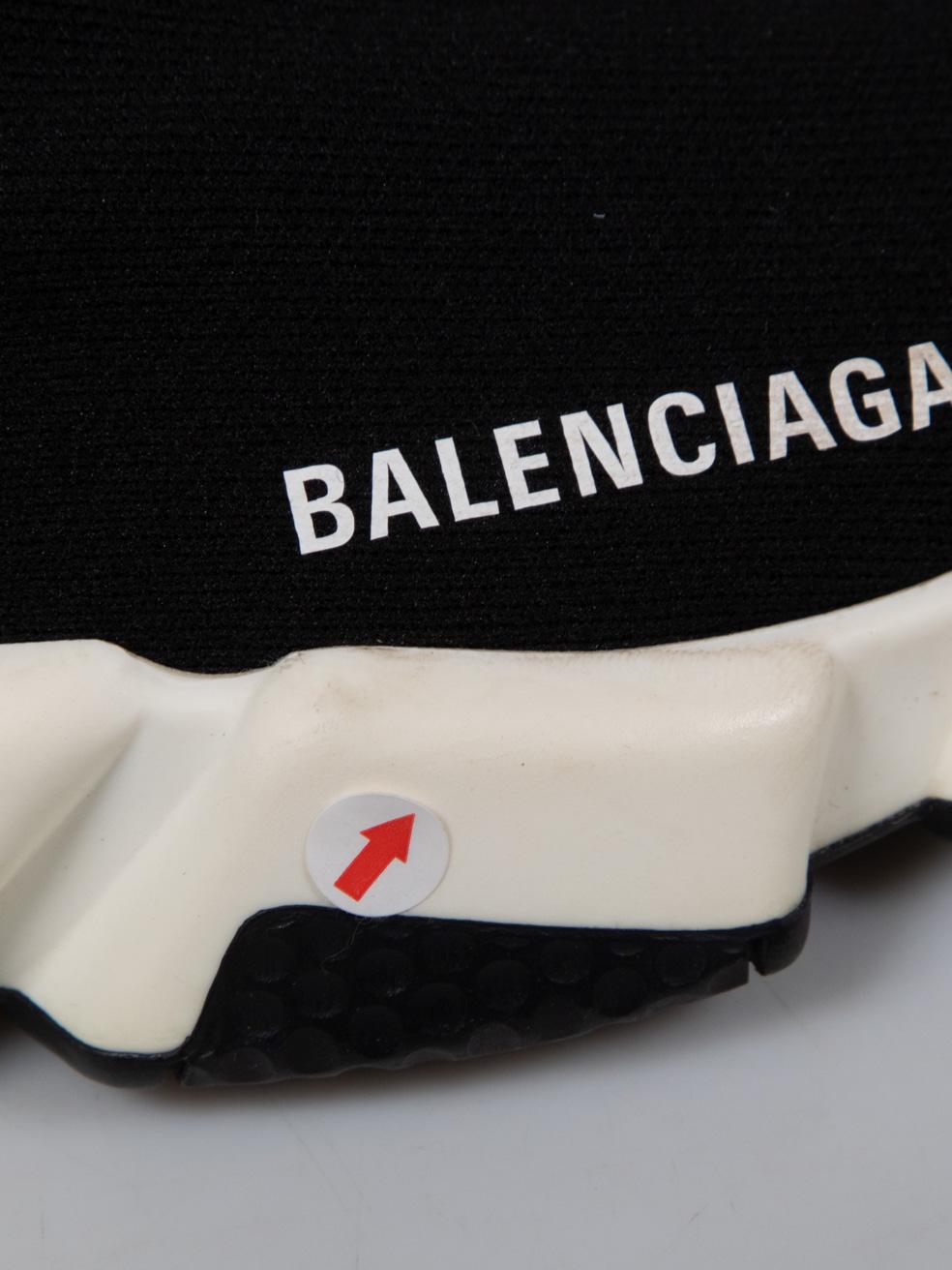 Balenciaga Black Chunky Sock Speed Trainers Size UK 5 en vente 2