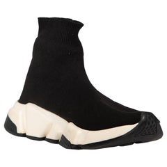 Balenciaga Black Chunky Sock Speed Trainers Size UK 5