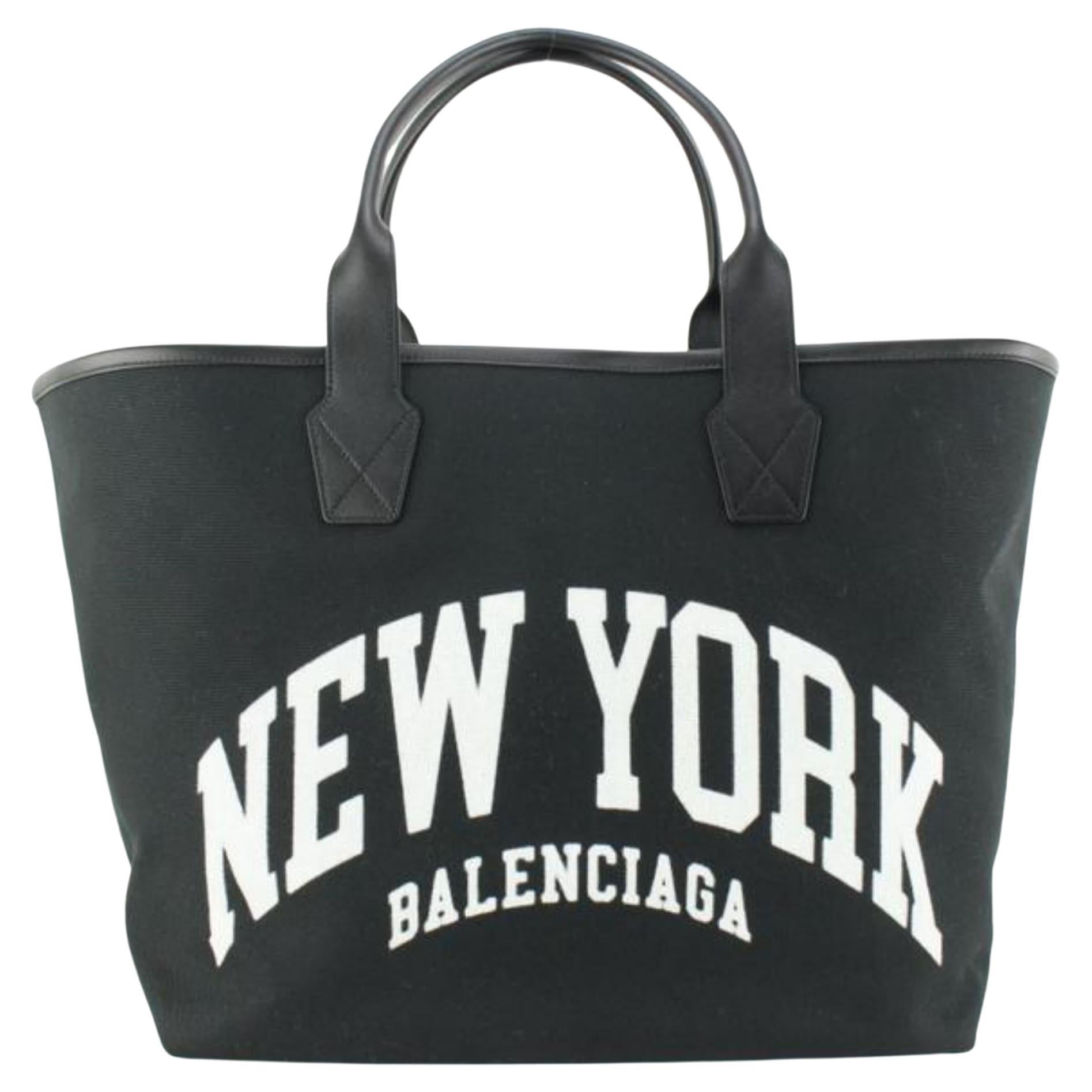 Balenciaga Black Cities New York Jumbo Large Tote Bag 46ba725s For Sale at  1stDibs
