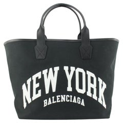 Balenciaga Black Cities New York Jumbo Large Tote Bag 46ba725s