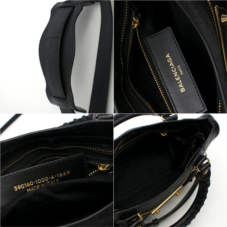 Balenciaga Classic Metallic Black Grain Goatskin Edge City Bag – Foxy Luxury