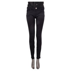 BALENCIAGA - Pantalon en jean en coton noir SKINNY 38 S