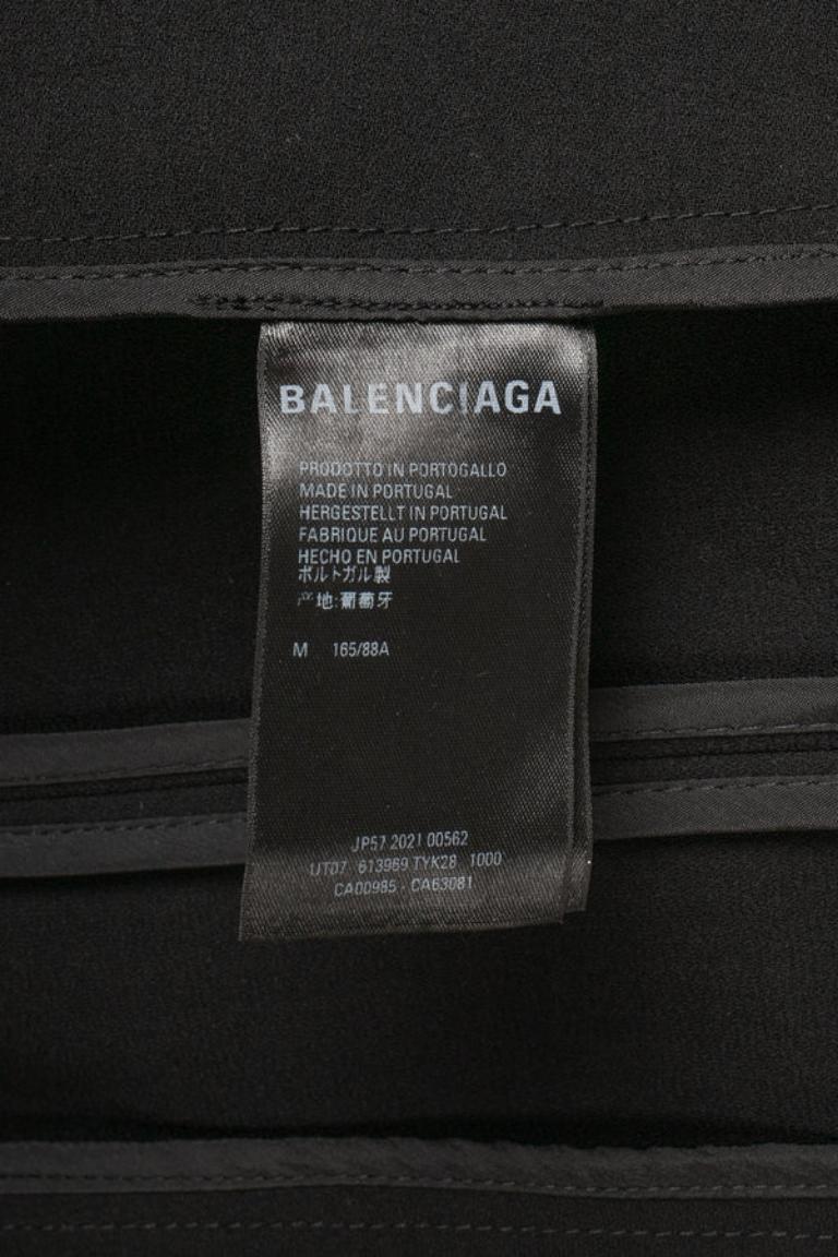 Balenciaga - Veste en coton noir en vente 6