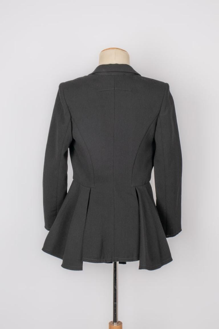Balenciaga Black Cotton Jacket In Excellent Condition For Sale In SAINT-OUEN-SUR-SEINE, FR